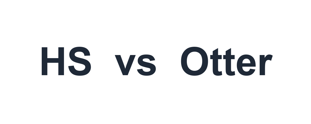 Happy Scribe vs Otter logo