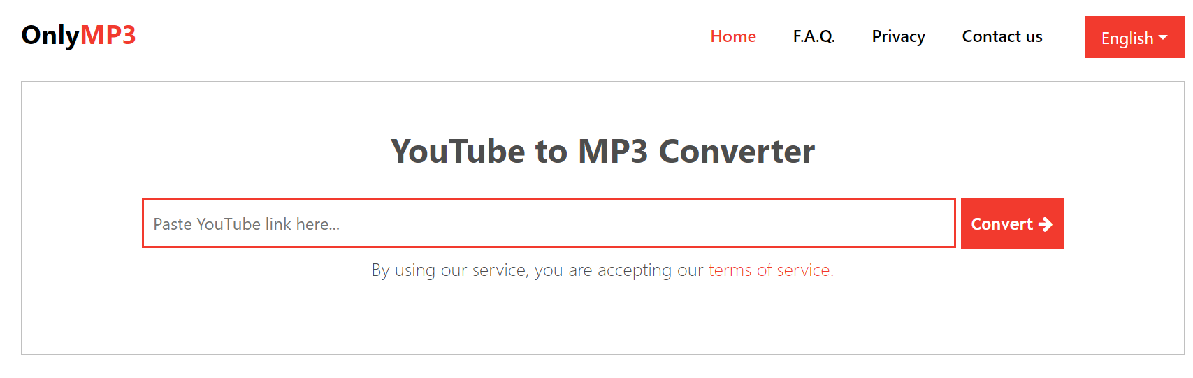 OnlyMP3 for YouTube to MP3 Converters