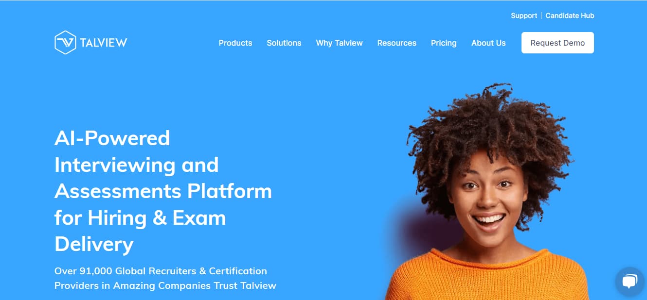 Talview : Plateforme d'entretiens et de surveillance basée sur l'IA