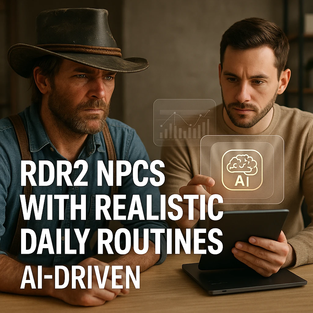 Red Dead Redemption 2 NPCs with realistic daily routines and AI behavior
