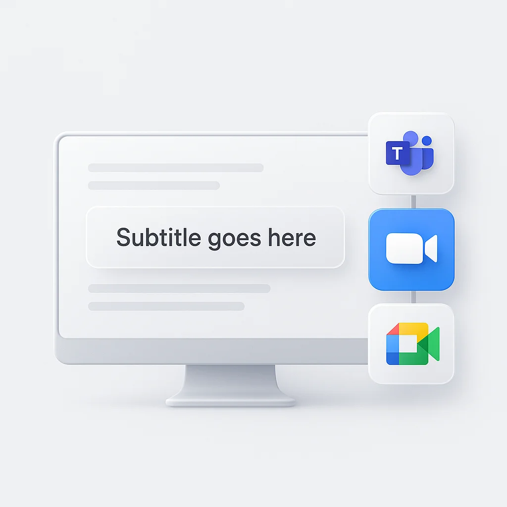 Top 10 Real-Time Subtitle - Instant Caption Generator For Zoom, Teams, Google Meet 2025