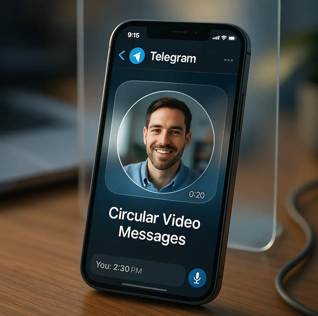 Messages vidéo Telegram : Comment utiliser, enregistrer, télécharger les vidéos 'circle' - Guide 2025